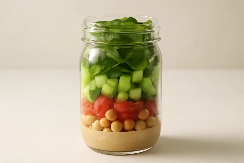 Original editorial photograph (not the exact linked listing) illustrating pack salad components so they stay separate