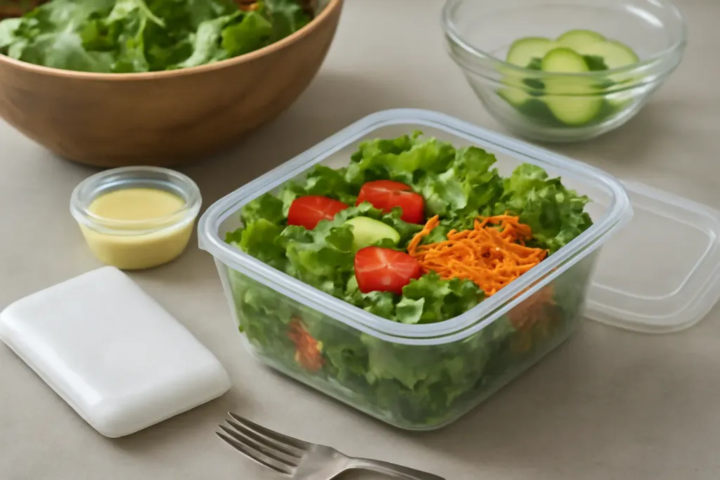 Original editorial photograph (not the exact linked listing) illustrating keeping packed salad cold without a fridge