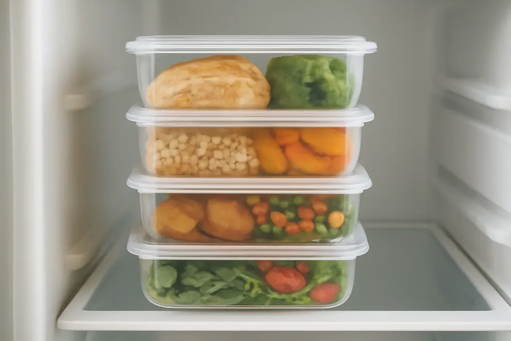 Original editorial photograph (not the exact linked listing) illustrating portion control meal prep containers