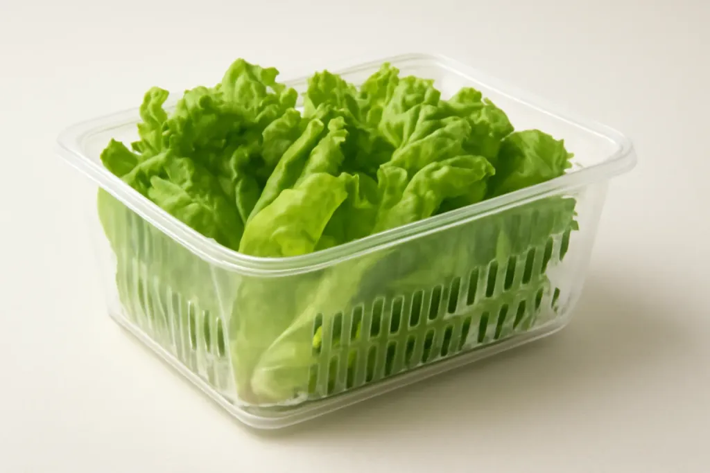 Original editorial photograph (not the exact linked listing) illustrating produce storage containers for lettuce