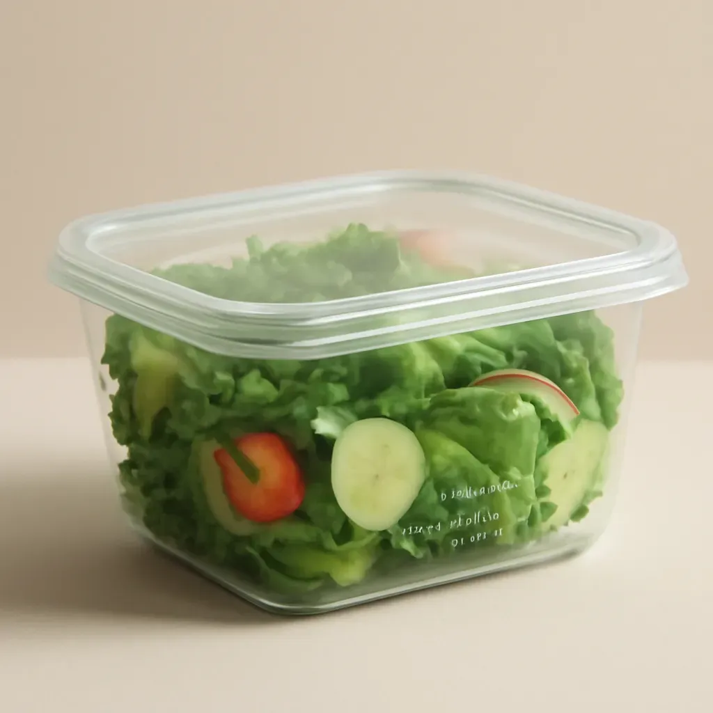 AI-generated editorial product photograph (not the exact linked listing) of bpa-free salad lunch container
